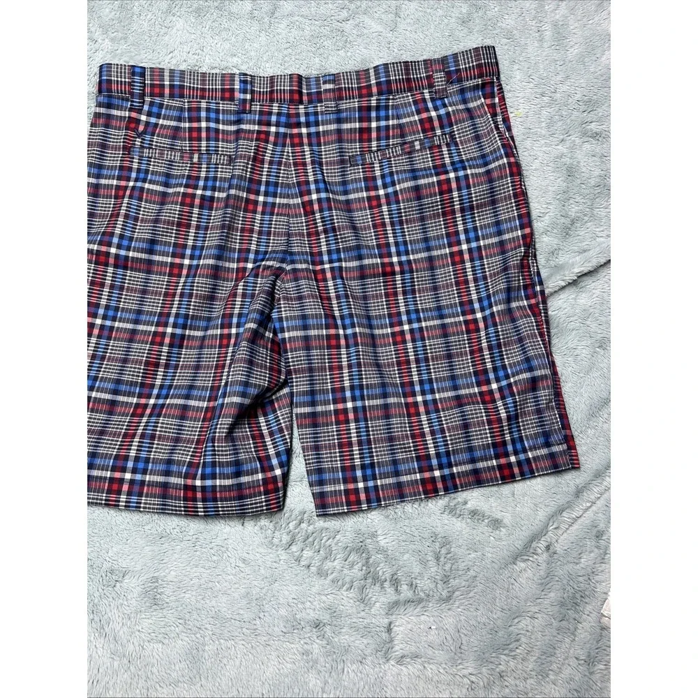 Callaway Golf Shorts Plaid Check Multicolored Men's 40 Pockets Chinos
